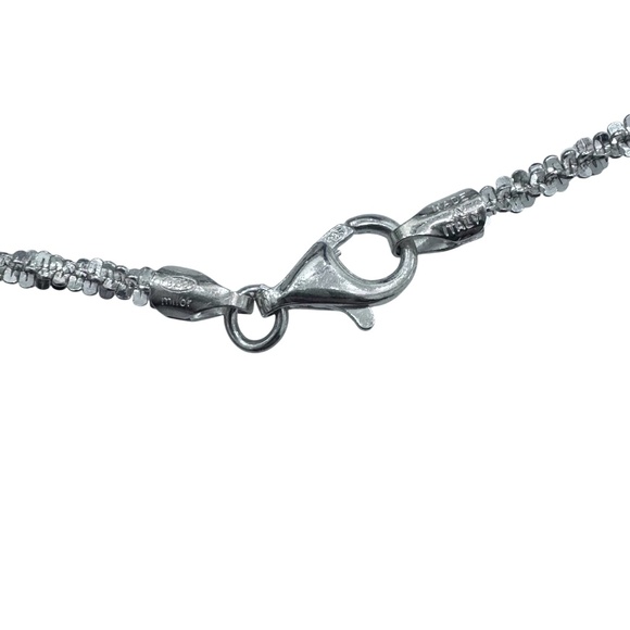 VINTAGE MILOR MARGARITA 925 STERLING SILVER TWISTED NECKLACE - 54" LONG - Picture 10 of 10